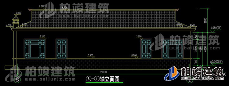 背立面圖